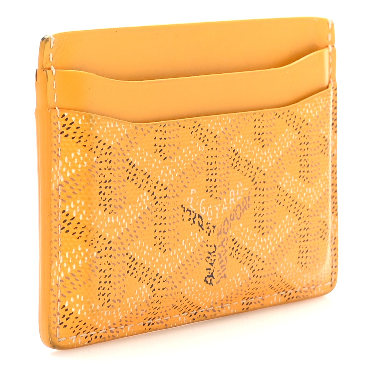 Goyardine Saint Sulpice Card Holder Yellow