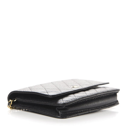 Chanel Caviar Quilted Wallet On Chain WOC Black 4 of 14