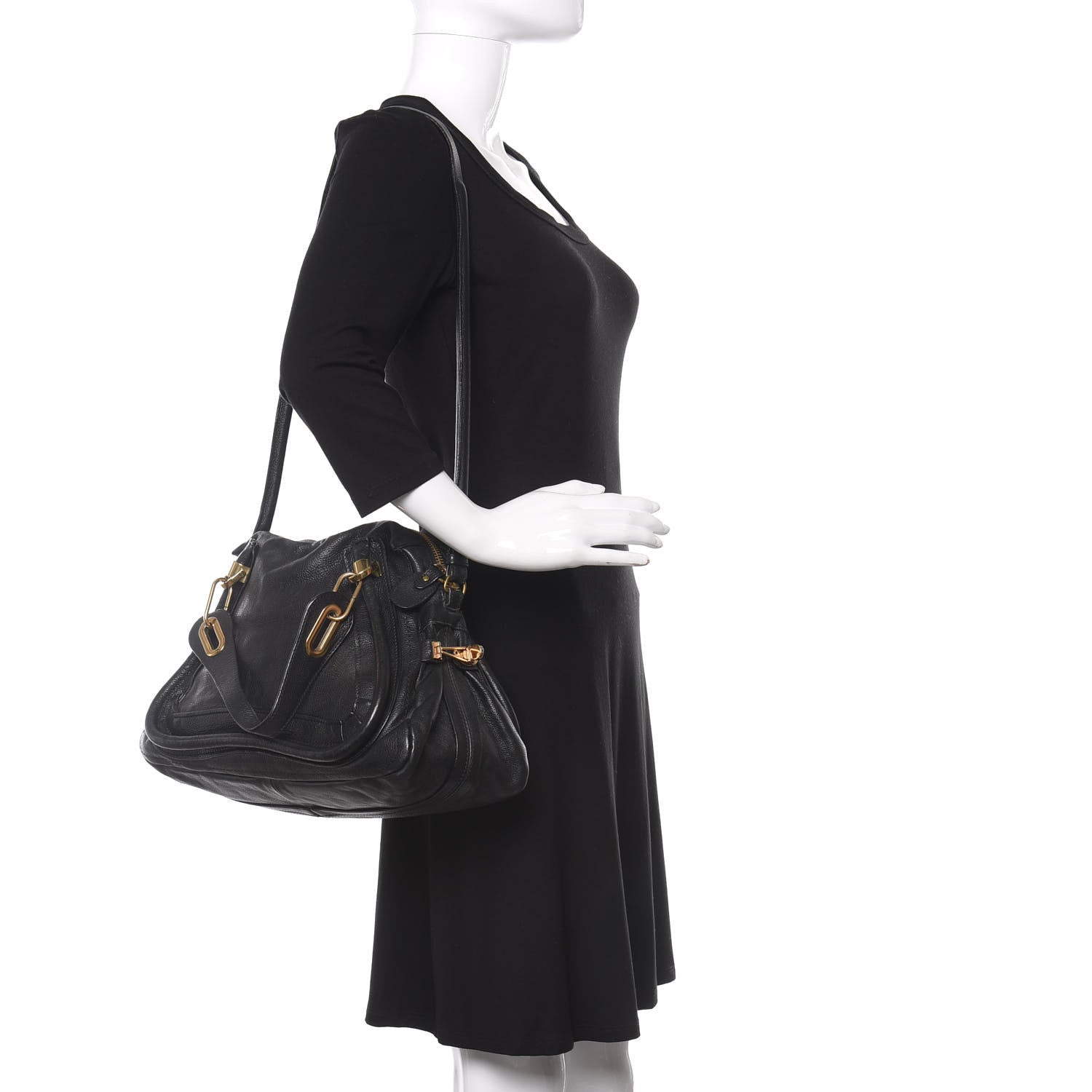 Chloe Calfskin Medium Paraty Black 2 of 9