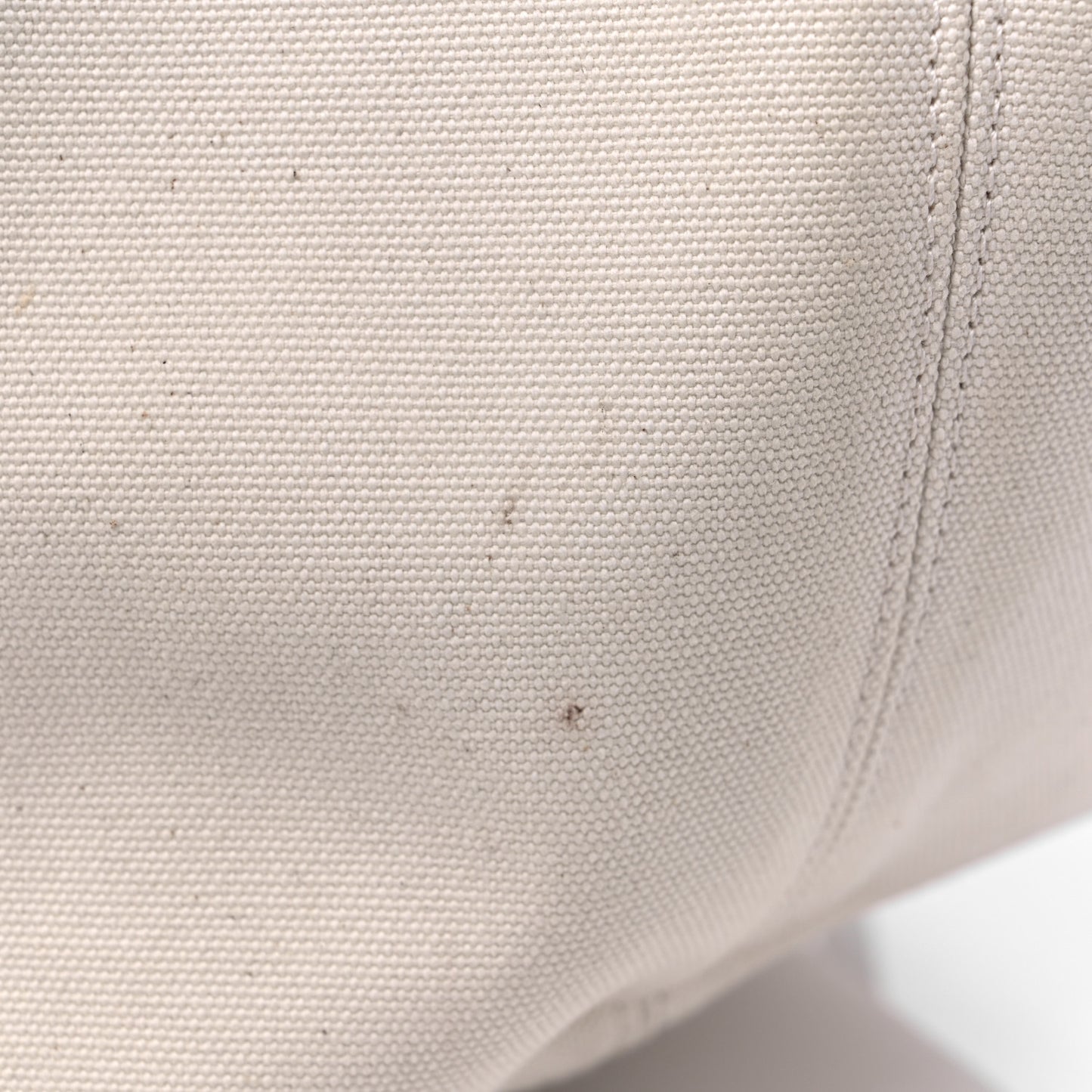 Cotton Canvas Calfskin Cities New York Jumbo Small Tote Bag Natural