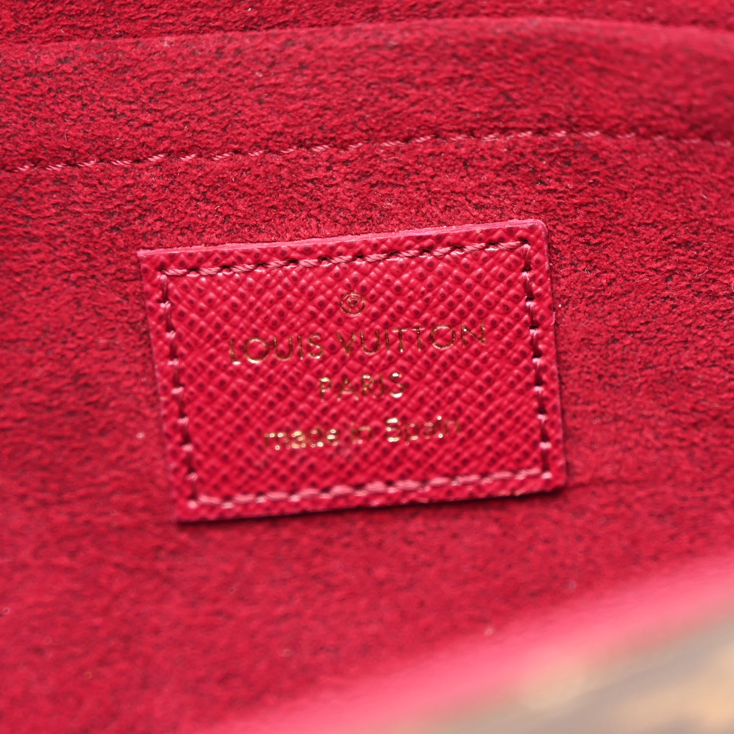 Louis Vuitton Monogram Pochette Felicie Chain Wallet Fuchsia 6 of 11
