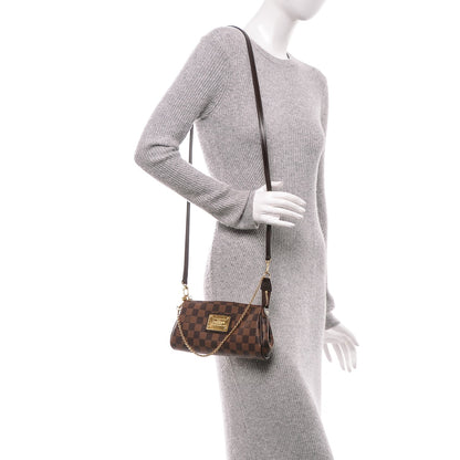 Louis Vuitton Damier Ebene Eva Clutch 3 of 8