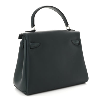 Hermes Swift Quelle Idole Kelly Doll Handbag Vert Cypress Vert Bosphore 4 of 21