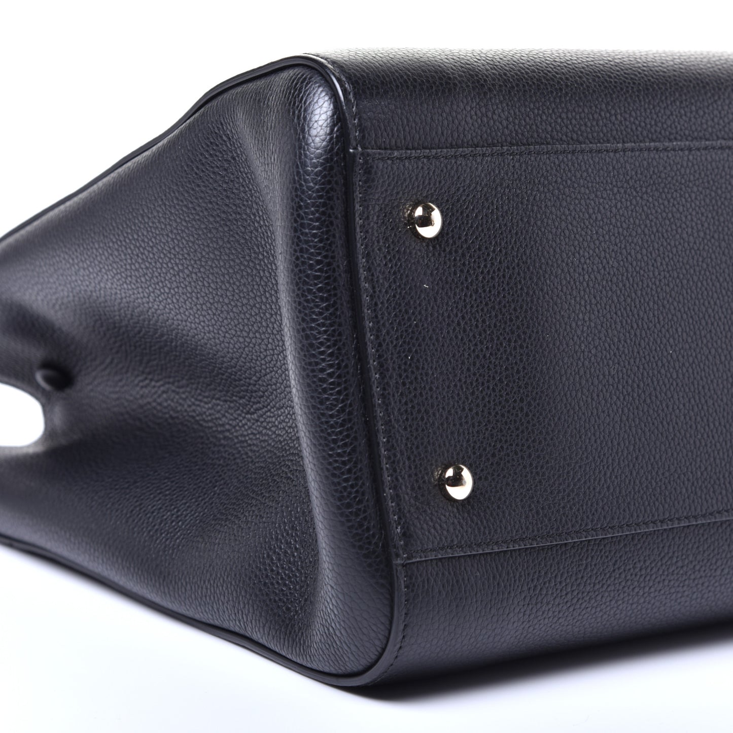 Grained Calfskin Medium Neo Executive Shopper Tote Black