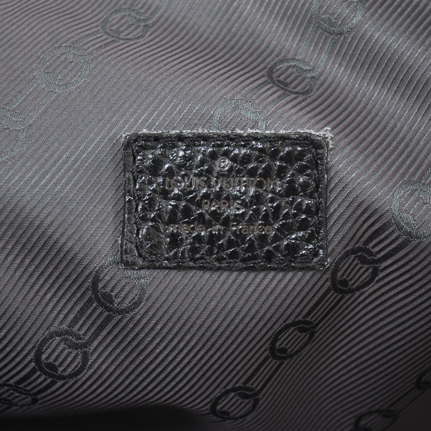 Louis Vuitton Tobago Leather Keepall 50 Black 9 of 10