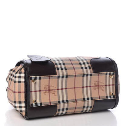 Burberry Haymarket Check Small Gladstone Chocolate 4 of 13