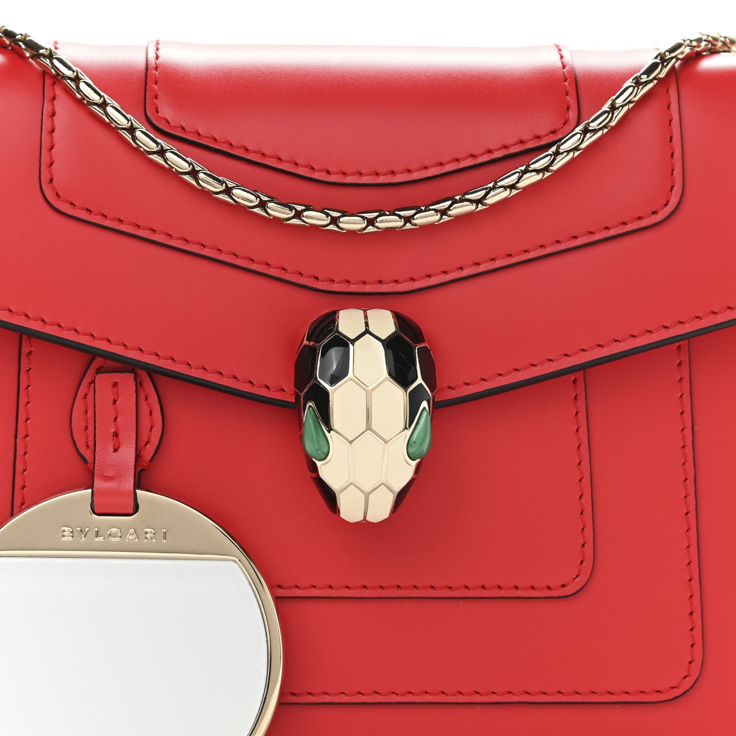 Calfskin Serpenti Forever Crossbody Bag Red