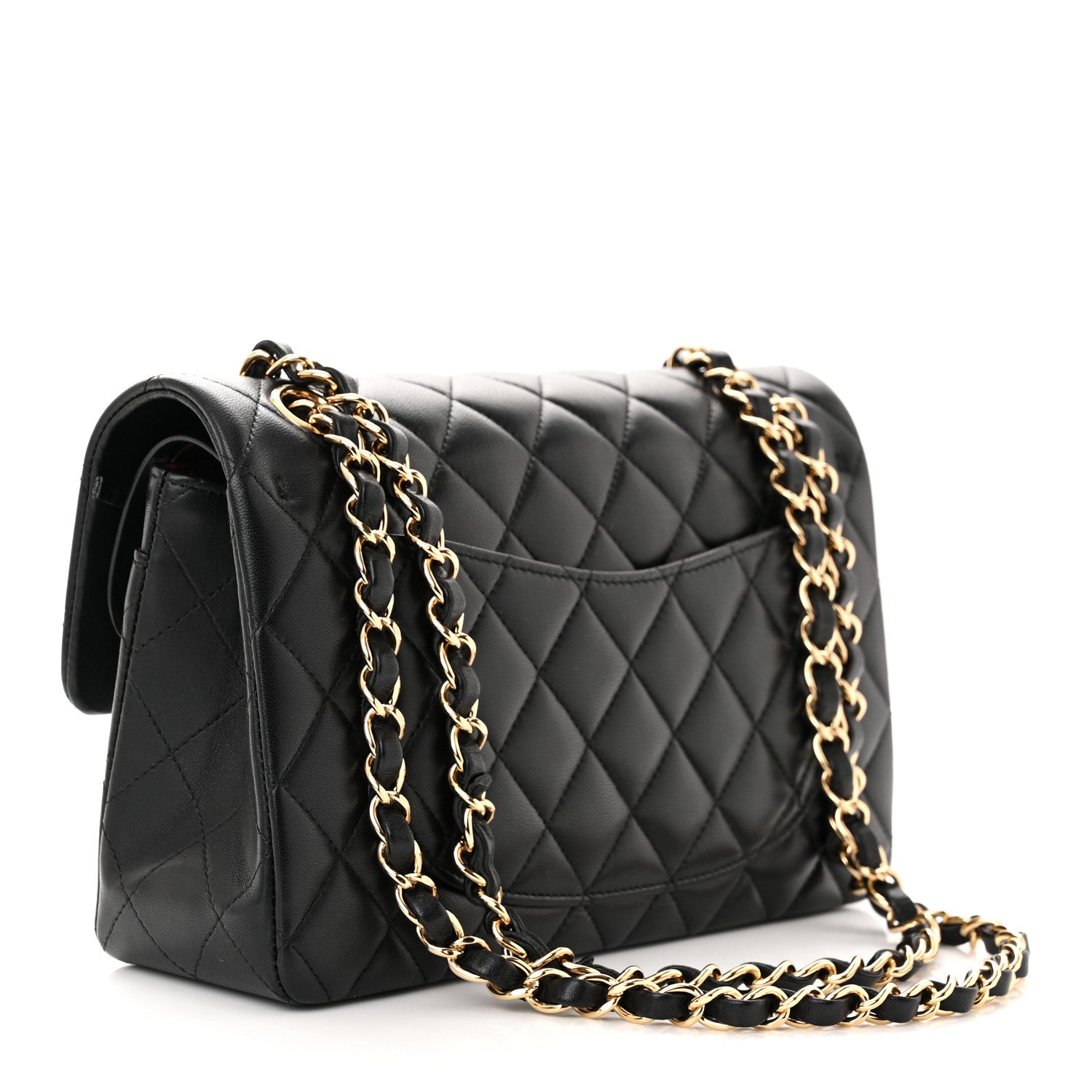 Chanel Lambskin Quilted Small Double Flap Black 3 of 11