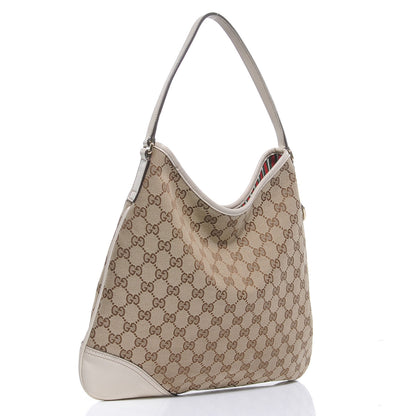 Gucci Monogram Medium New Britt Hobo Off White 3 of 8