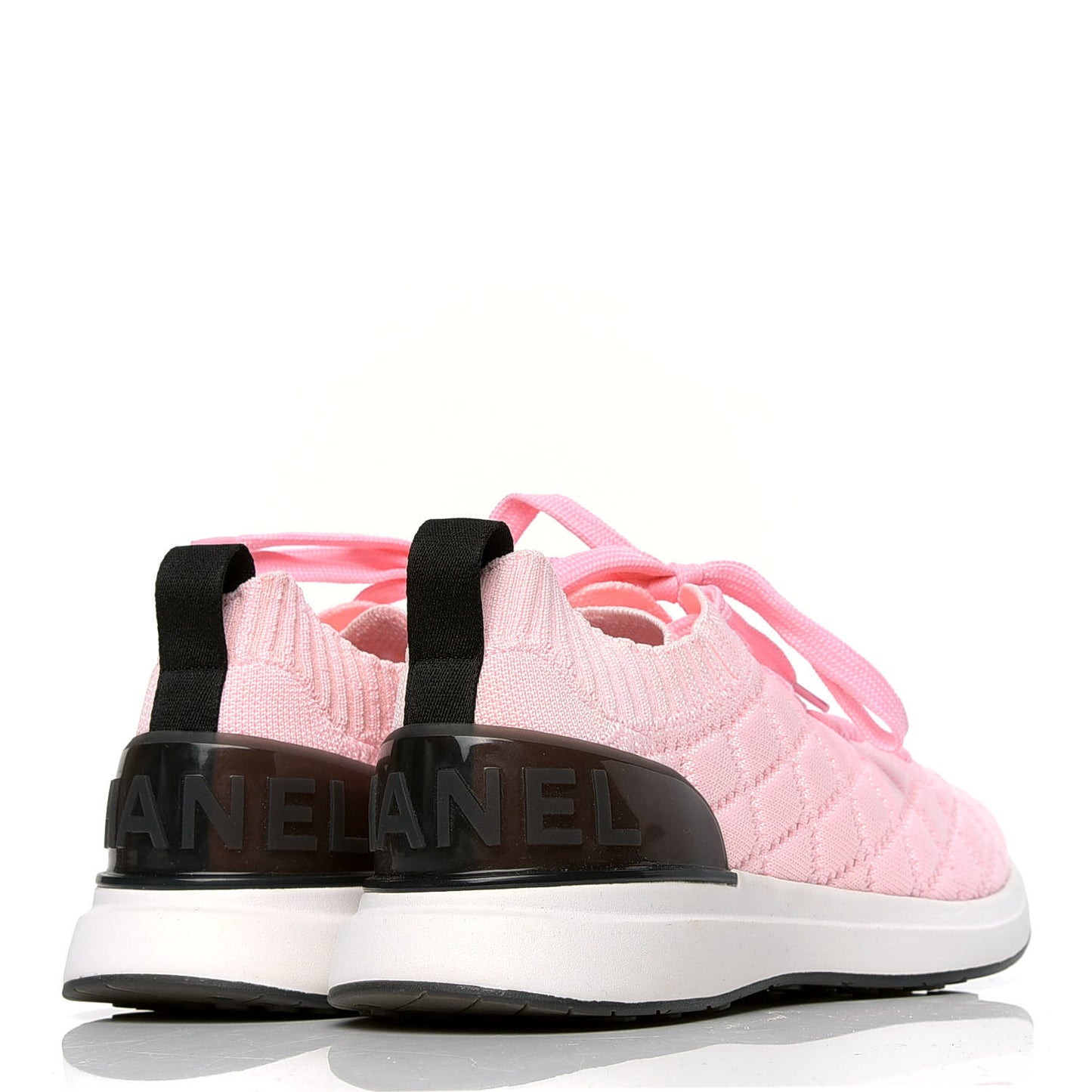 Mixed Fibers Quilted Womens CC Sneakers 39.5 Pink