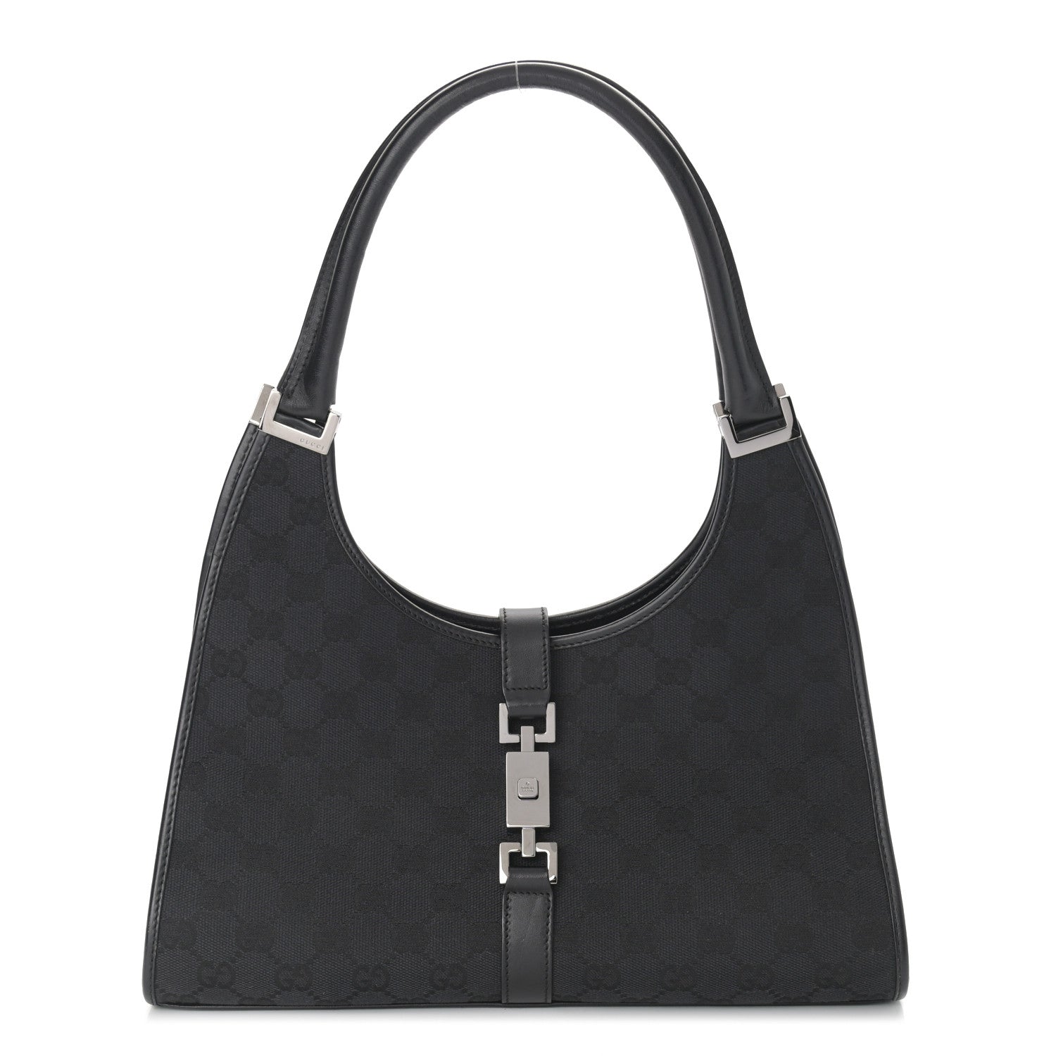 Gucci Monogram Small Bardot Black 1 of 10