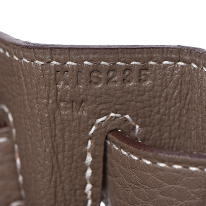 Hermes Togo Kelly Retourne 28 Etoupe 26 of 38