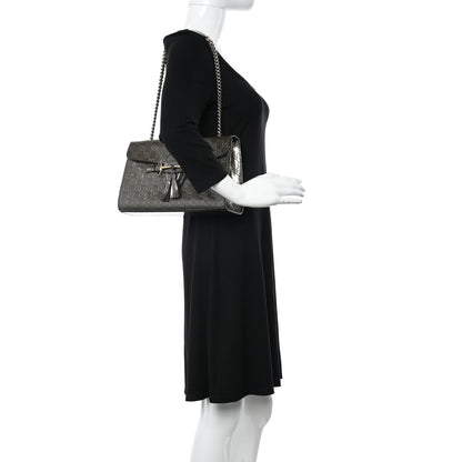 Gucci Shine Guccissima Medium Emily Chain Shoulder Bag Sasso 2 of 15
