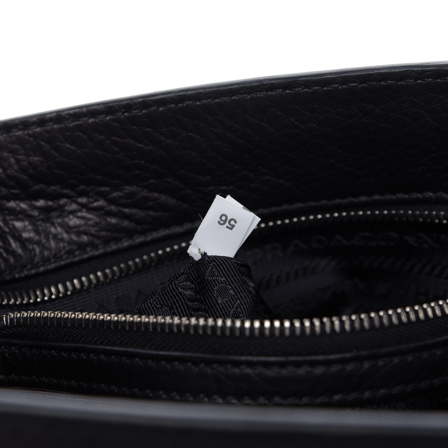 Prada Cervo Deerskin Shopping Tote Black 10 of 10