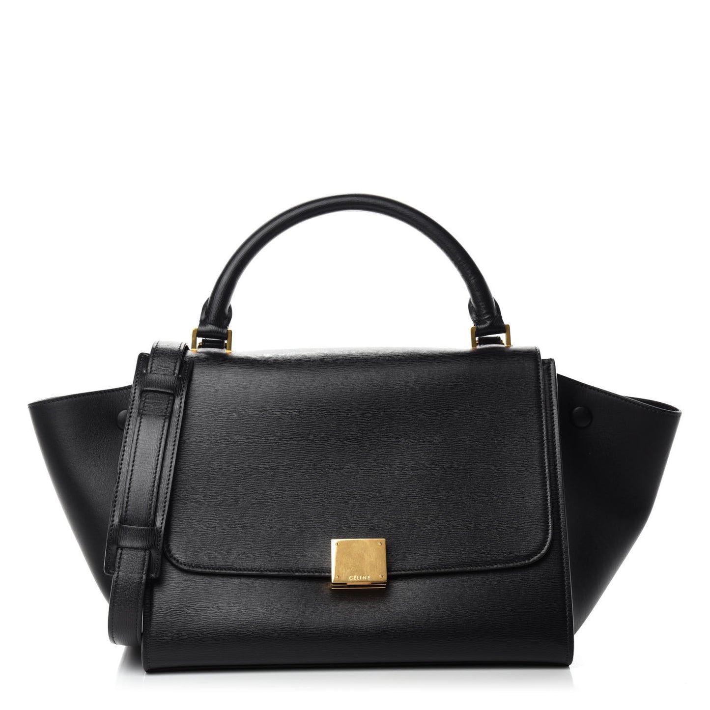 Liege Calfskin Small Trapeze Black