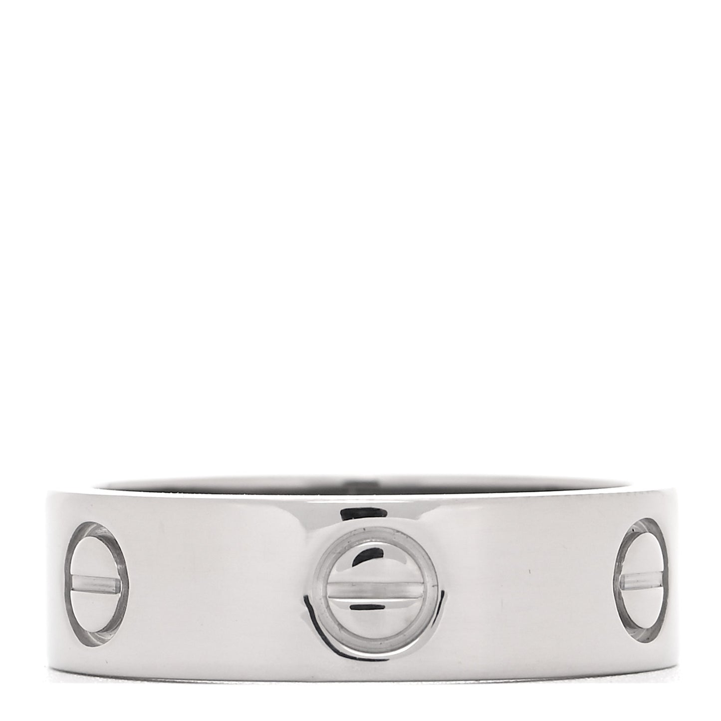 18K White Gold 5.5mm LOVE Ring 57 8