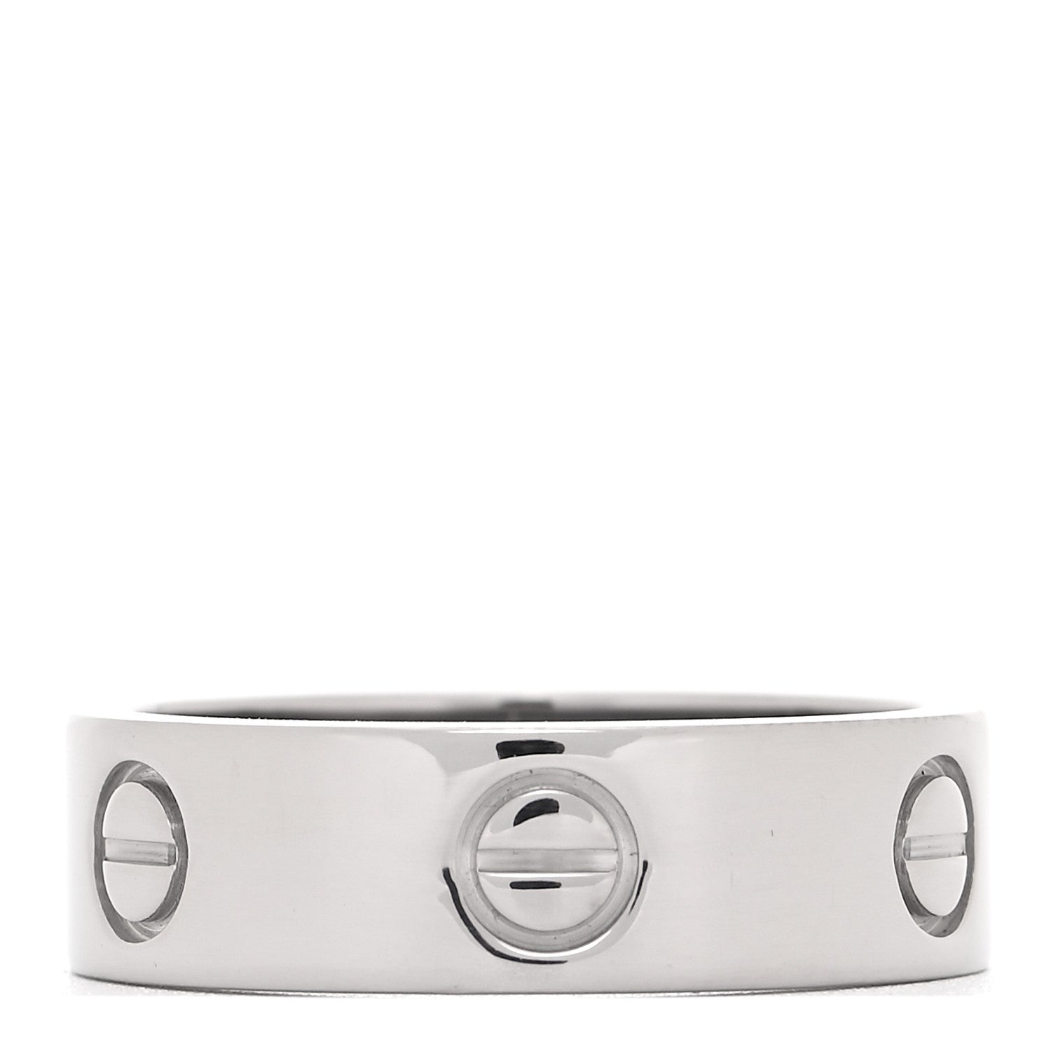 Cartier 18K White Gold 5.5mm LOVE Ring 57 8 3 of 4