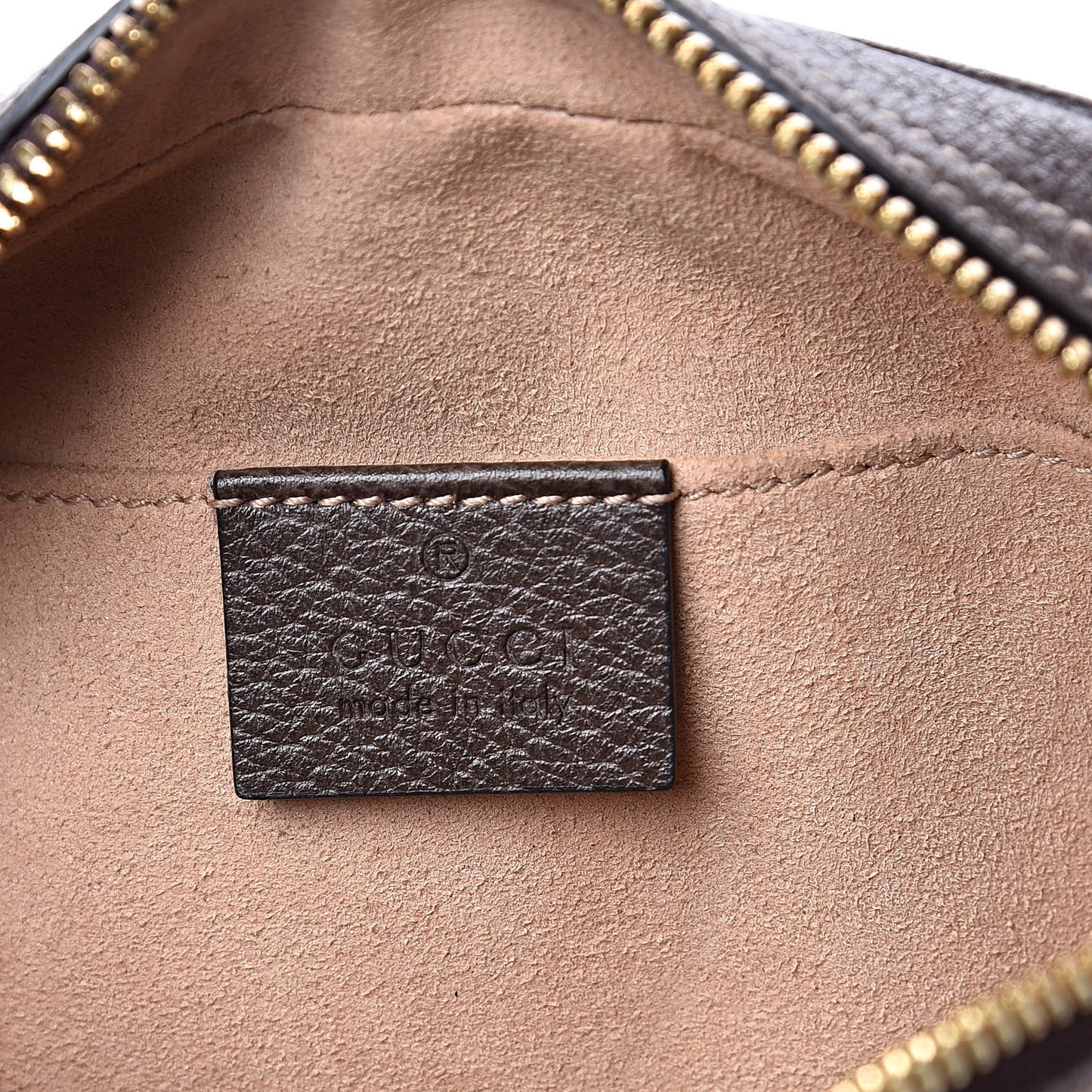 GG Supreme Monogram Web Small Ophidia Belt Bag 95 38 Dark Brown