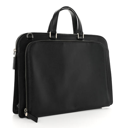 Prada Saffiano Travel Briefcase Black 3 of 11