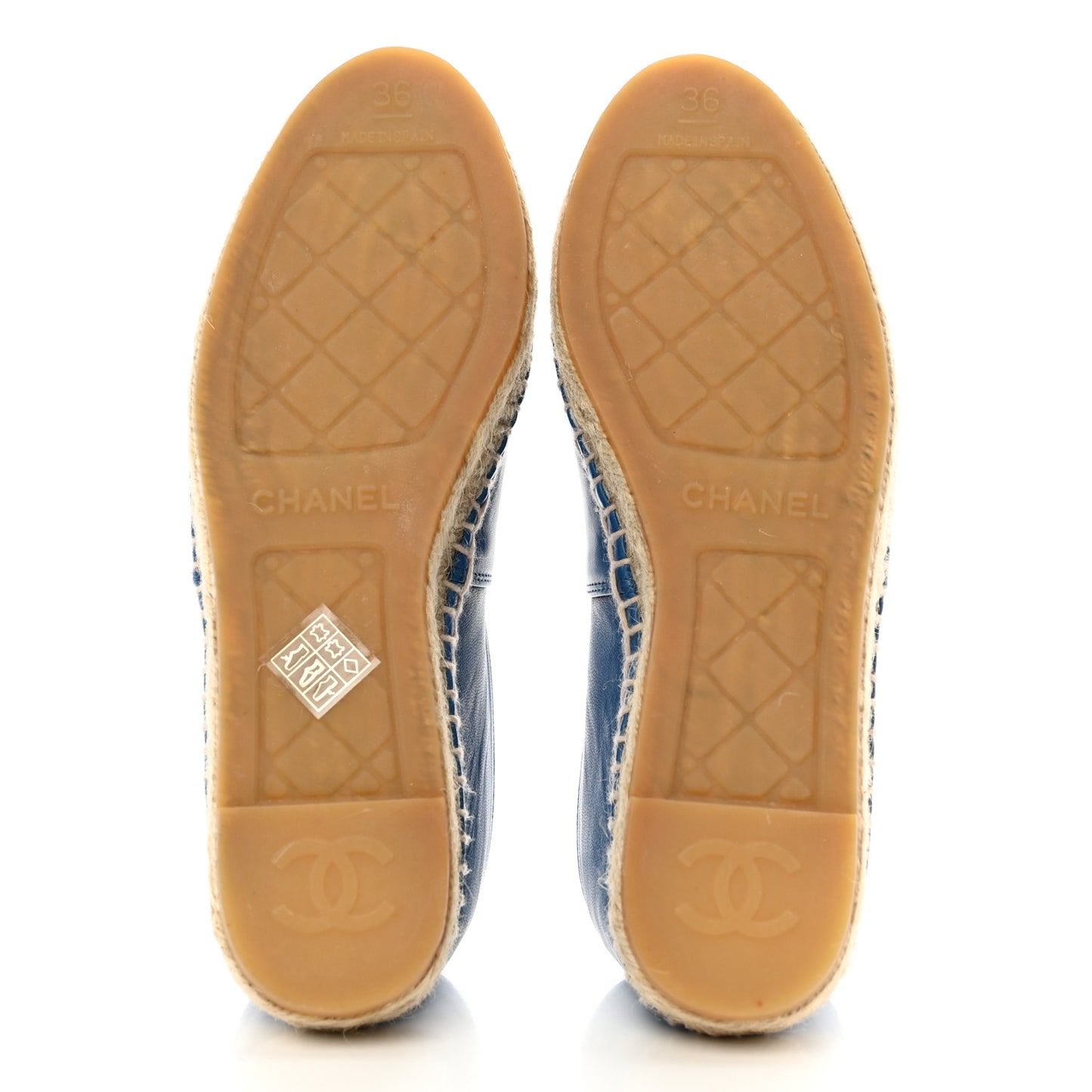 Lambskin CC Espadrilles 36 Blue