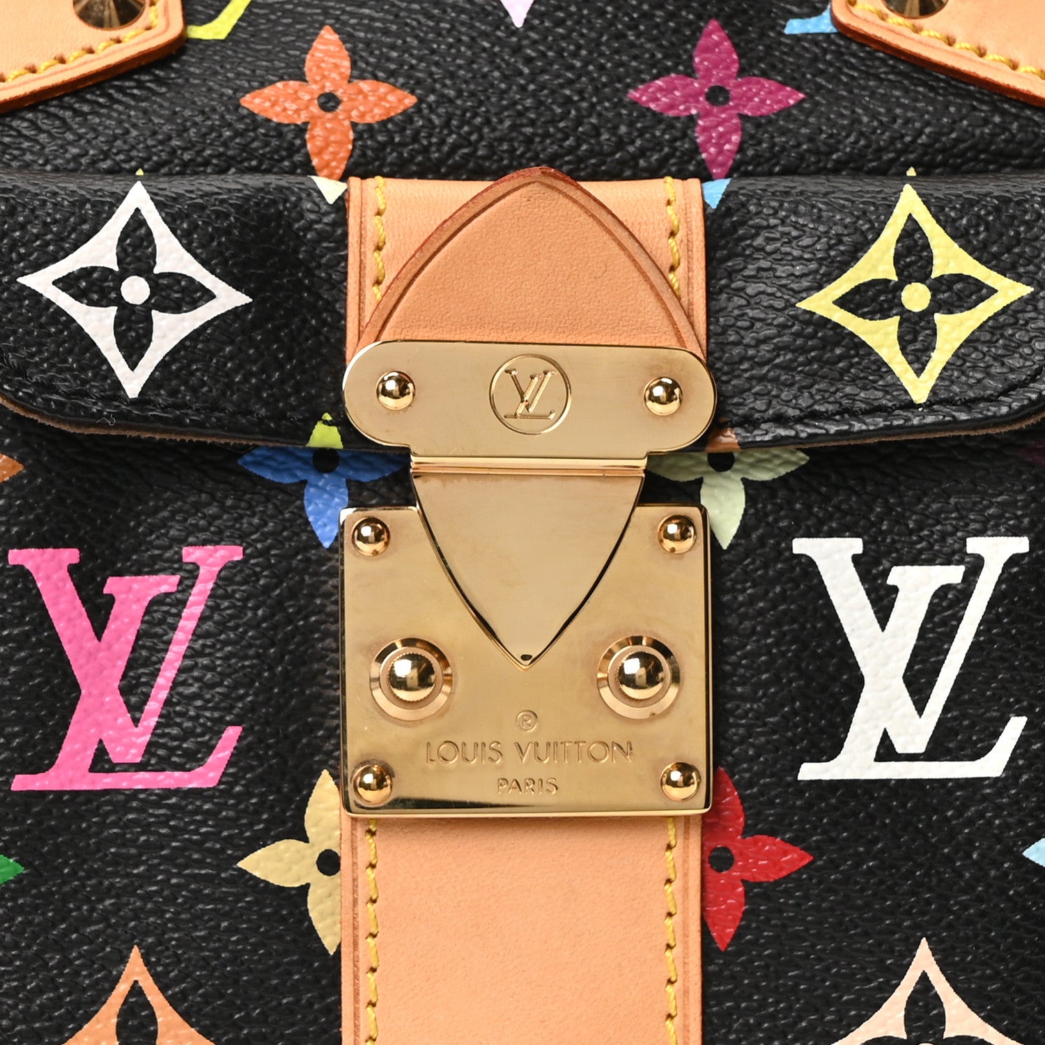 Louis Vuitton Monogram Multicolor Speedy 30 Black 7 of 9