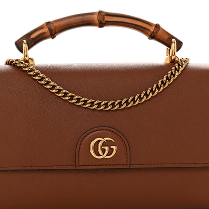 Gucci Wonka Grain Calfskin Mini Diana Bamboo Top Handle Shoulder Bag Cuir 7 of 9