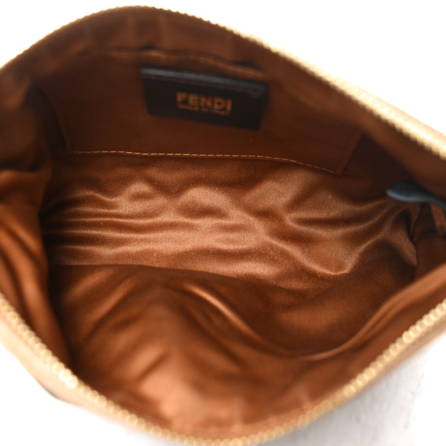 Fendi Zucca Quilted Pochette Tobacco 5 of 11
