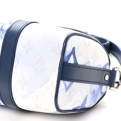 Louis Vuitton Monogram Watercolor Keepall XS Blue 9 of 10