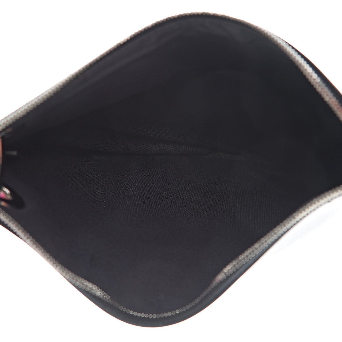 Calfskin Velvet F is Fun Fair Triplette Pouch Set Multicolor