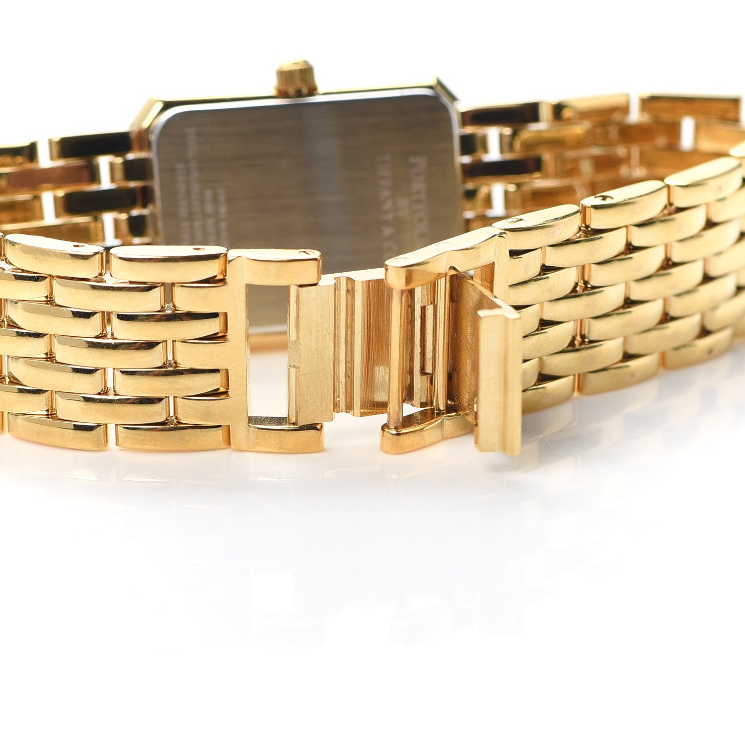 Tiffany Stainless Steel 19mm Portfolio Quartz Watch Gold 5 of 6