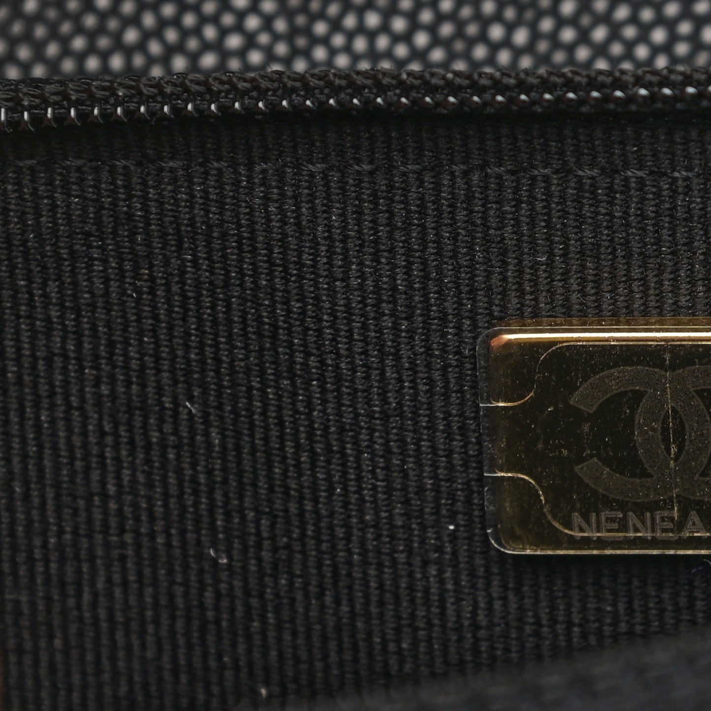 Caviar Quilted Pocket Twins Wallet On Chain WOC Black