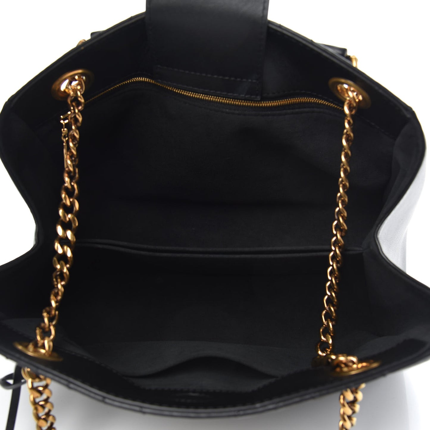 Calfskin New Wave Chain Tote Black