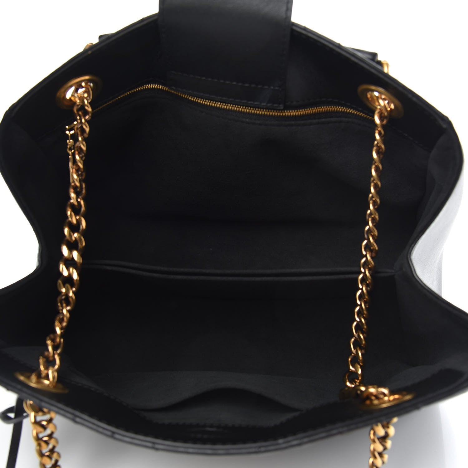 Louis Vuitton Calfskin New Wave Chain Tote Black 5 of 9
