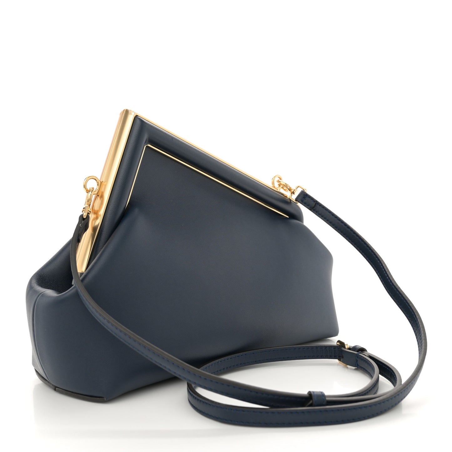Shiny Nappa Small Fendi First Midnight Blue