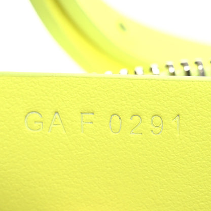Givenchy Smooth Calfskin Small Moon Cut Out Shoulder Bag Fluo Yellow 7 of 12