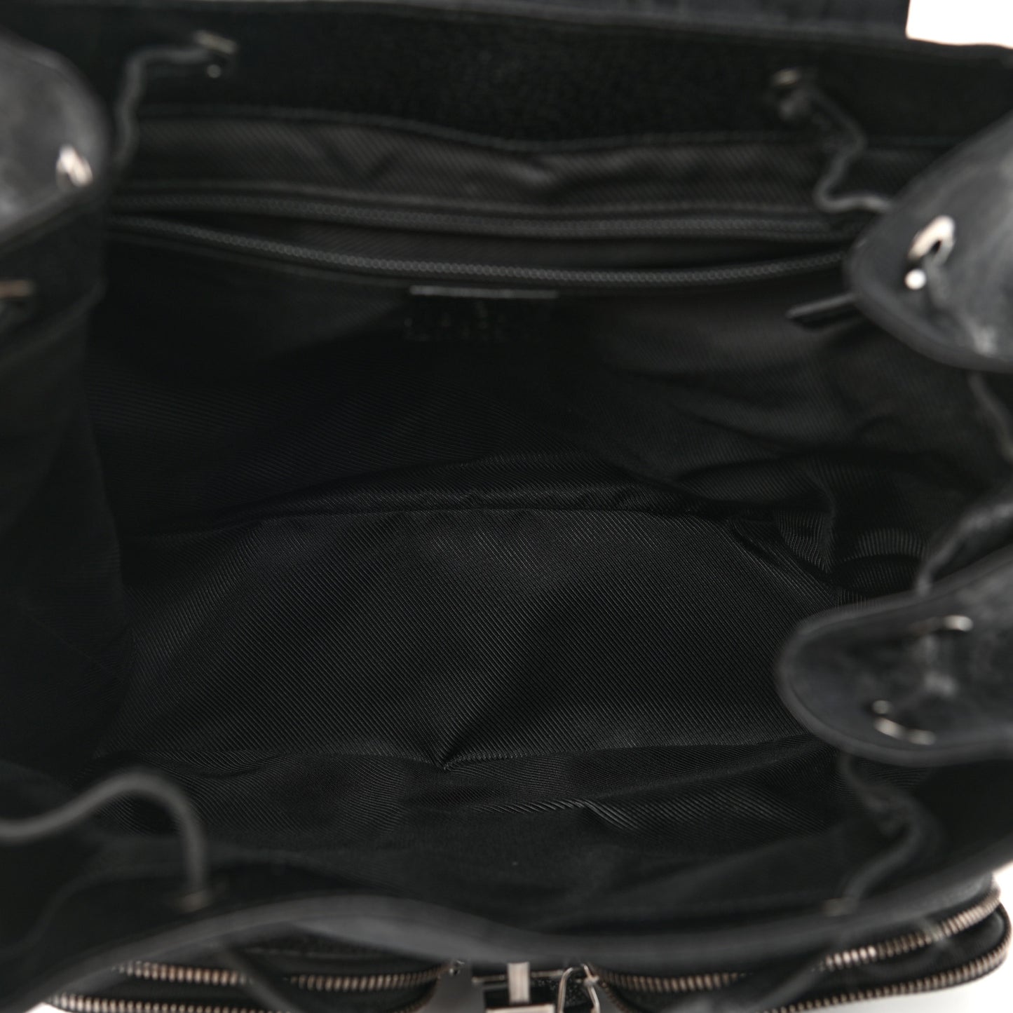 GG Monogram Single Buckle Backpack Black