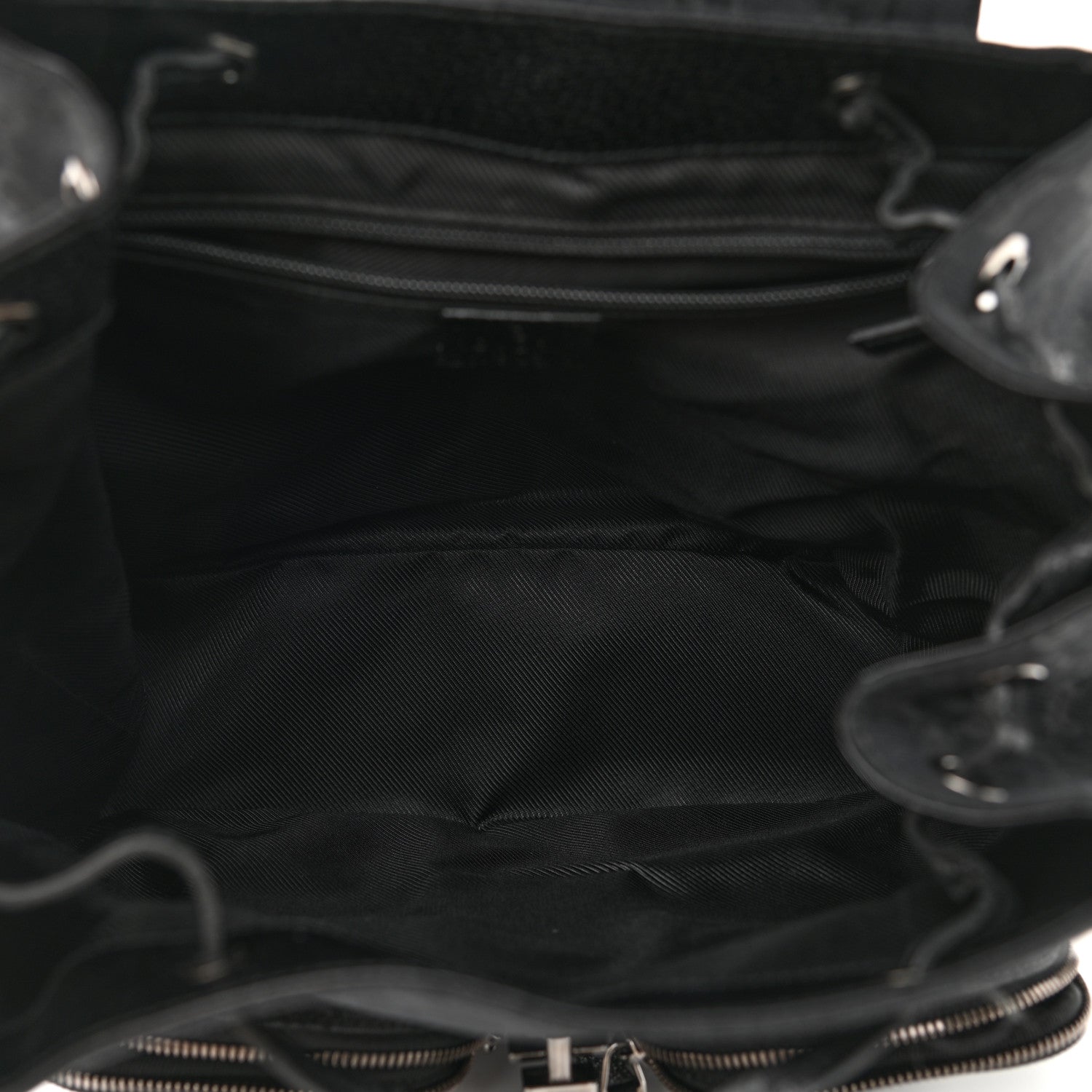 Gucci GG Monogram Single Buckle Backpack Black 5 of 11