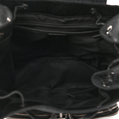 Gucci GG Monogram Single Buckle Backpack Black 5 of 11