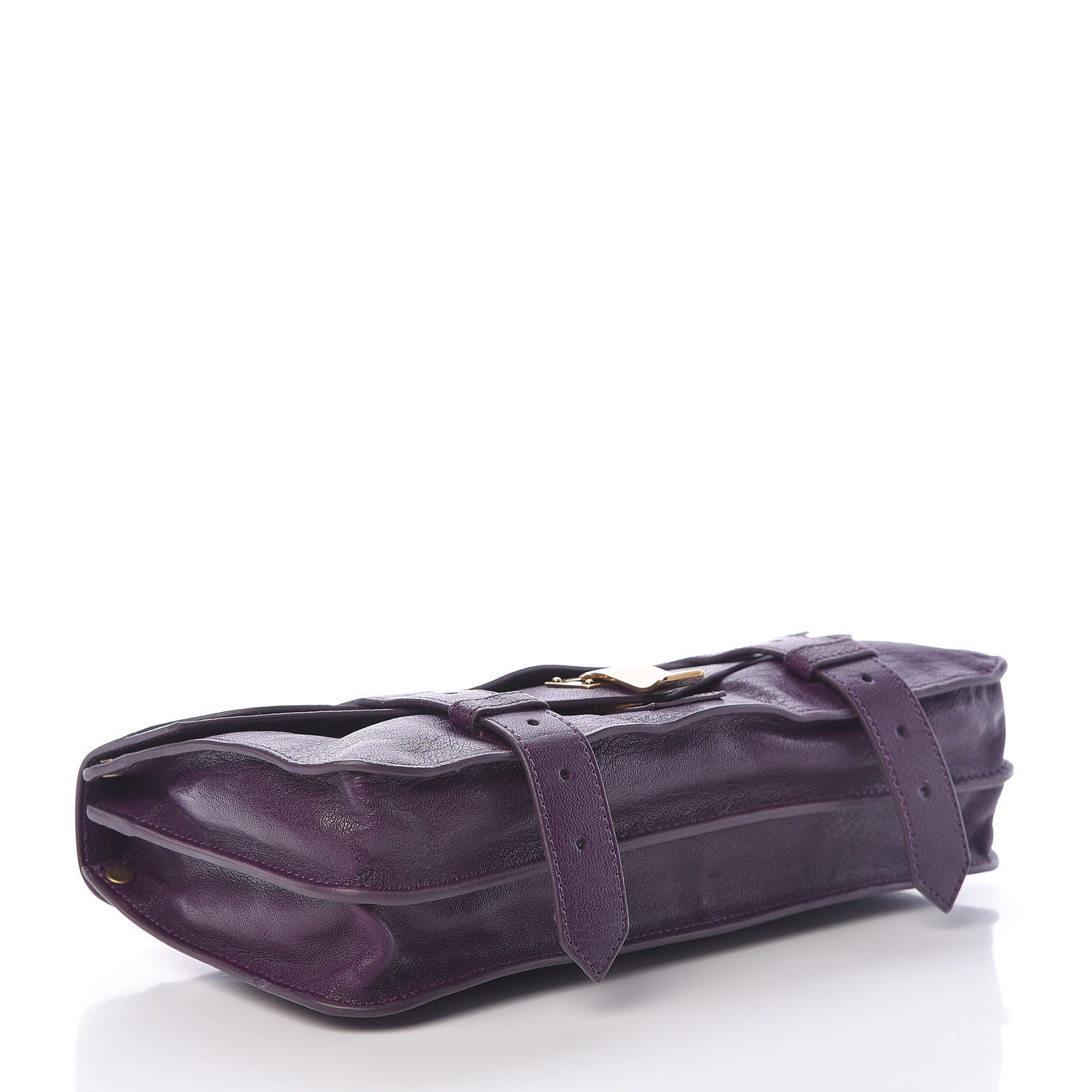 Proenza Schouler Lambskin PS1 Pochette Clutch Grape Jam 4 of 12