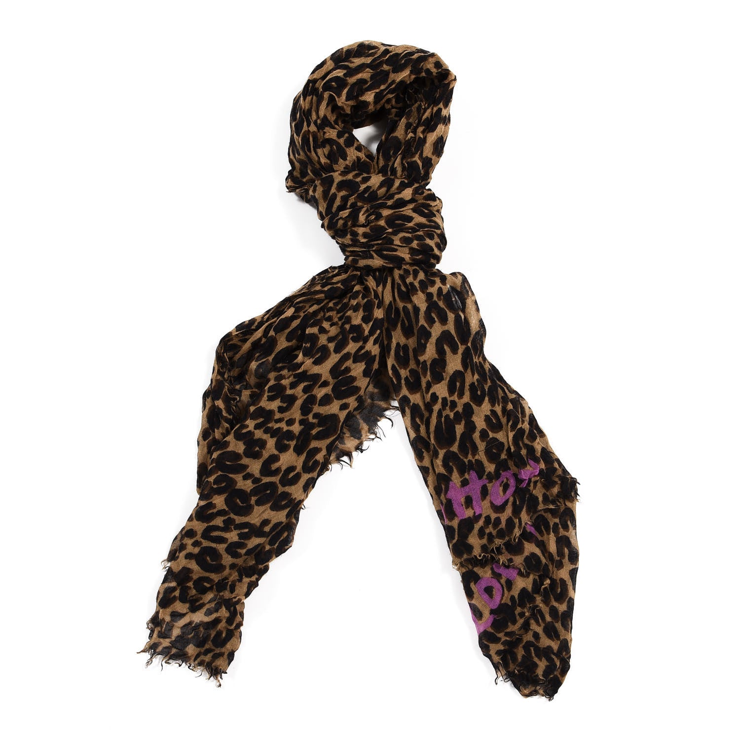 Louis Vuitton Cashmere Silk Leopard Etole Stole Marron 1 of 5