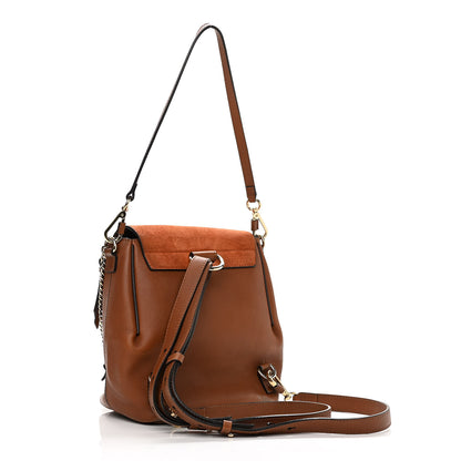 Chloe Suede Calfskin Small Faye Backpack Tan 3 of 10
