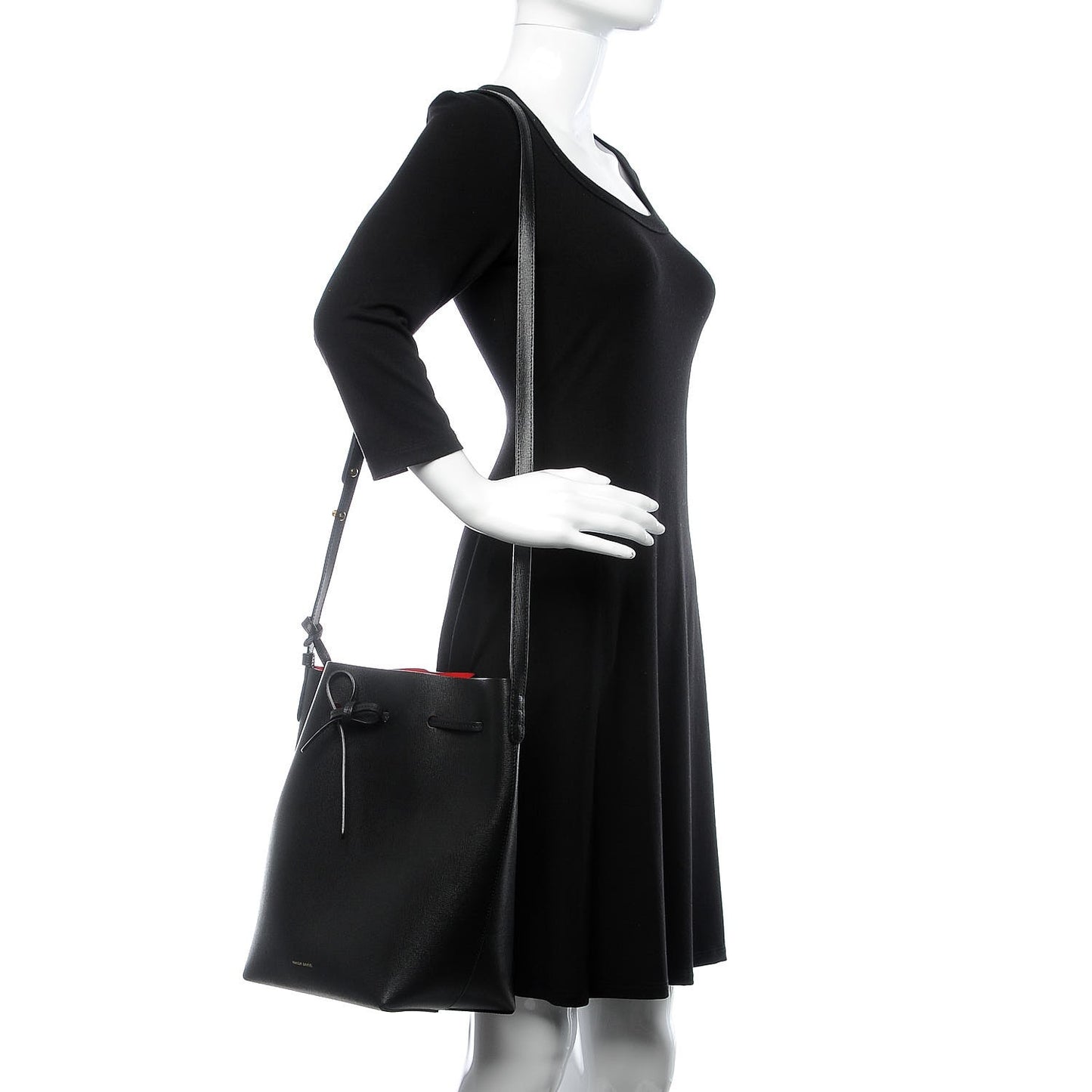 Saffiano Bucket Bag Black Flamma