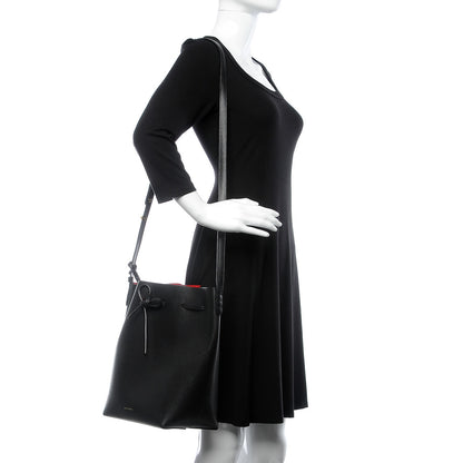 Mansur Gavriel Saffiano Bucket Bag Black Flamma 2 of 7