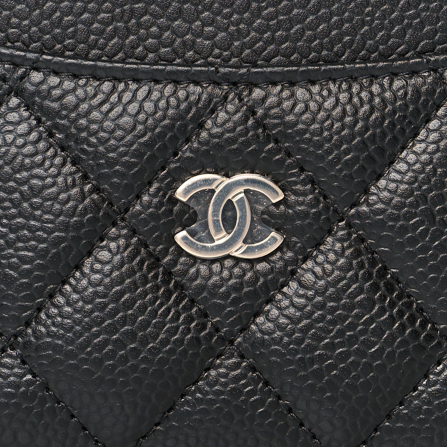 Chanel Caviar Quilted Card Holder Black 9 of 11
