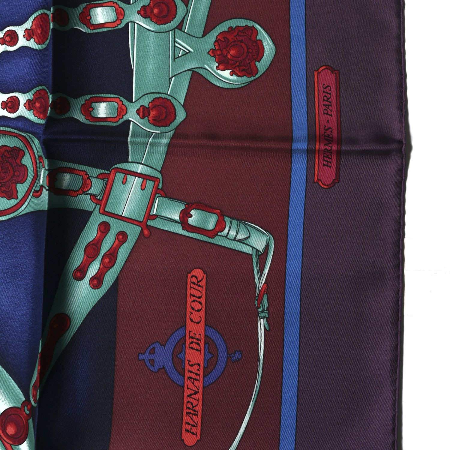 Hermes Silk Harnais De Cour Scarf 90 2 of 5