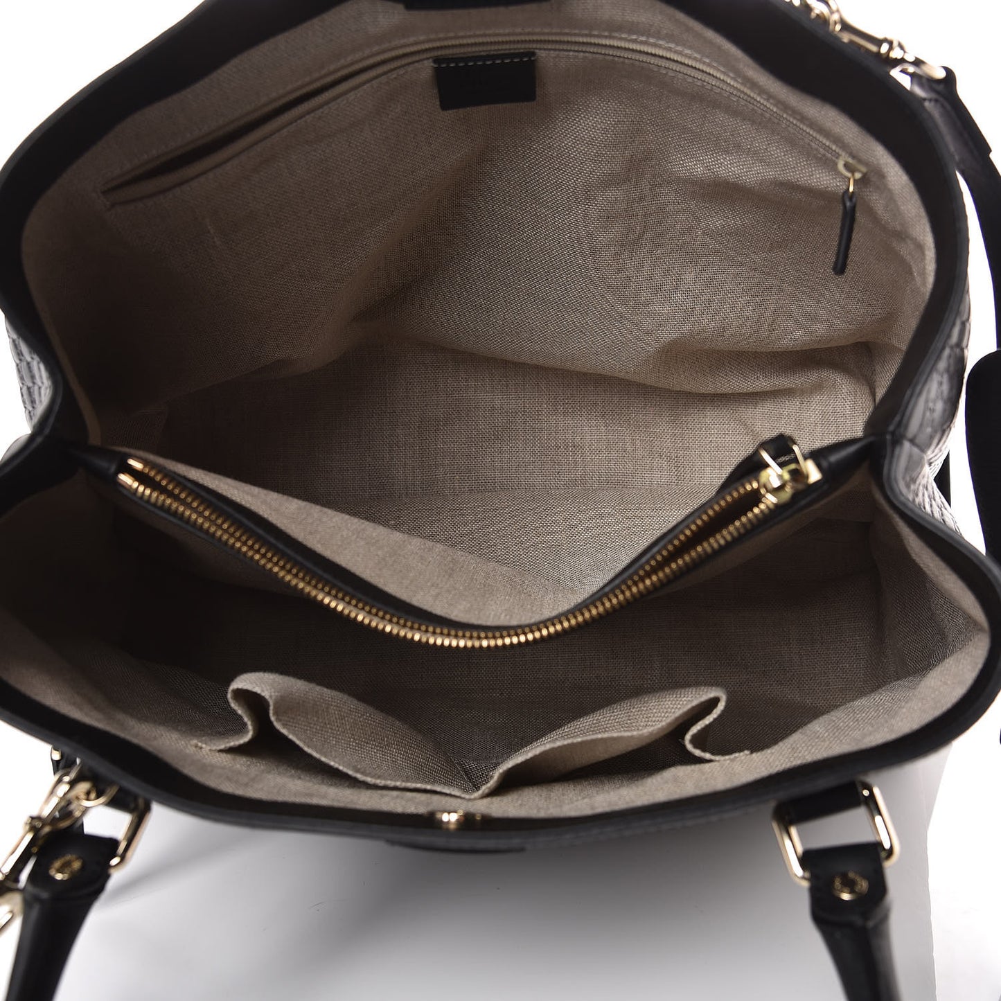 Soft Microguccissima Large Tote Black