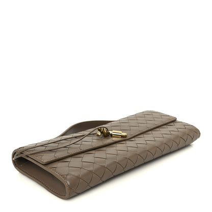 Bottega Veneta Nappa Intrecciato Long Andiamo Top Handle Clutch Pinecone 4 of 8