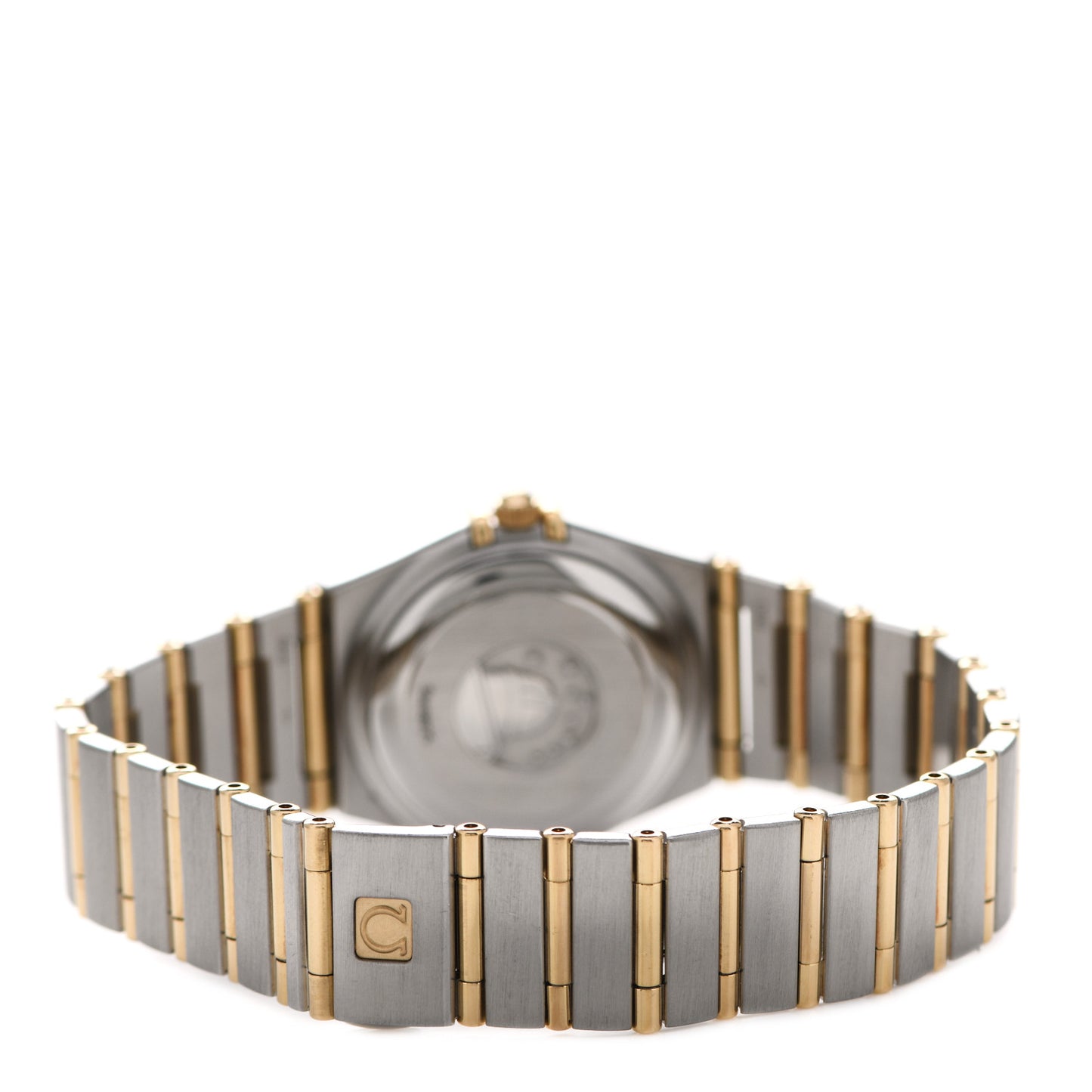 Stainless Steel 18K Yellow Gold Diamond Mother of Pearl 27mm Constellation Automatic Watch 1282.75.00