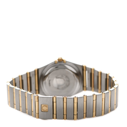 Omega Stainless Steel 18K Yellow Gold Diamond Mother of Pearl 27mm Constellation Automatic Watch 1282.75.00 3 of 4