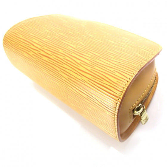 Epi Dauphine Cosmetic Pouch Yellow